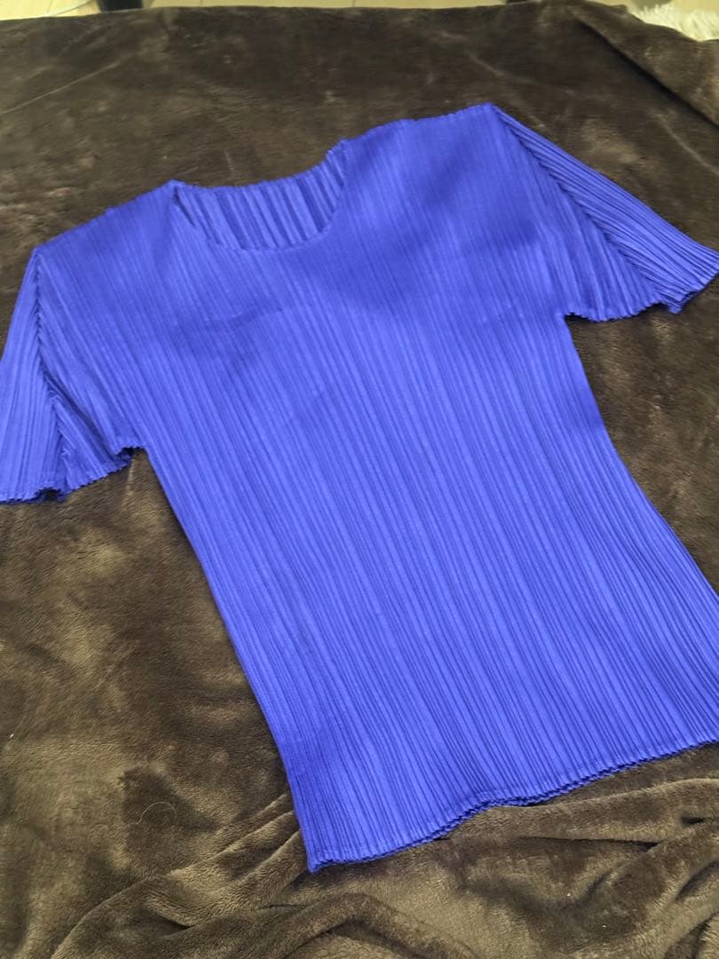 PLEATS PLEASE 紫 プリーツ 半袖 Tシャツ サイズ4