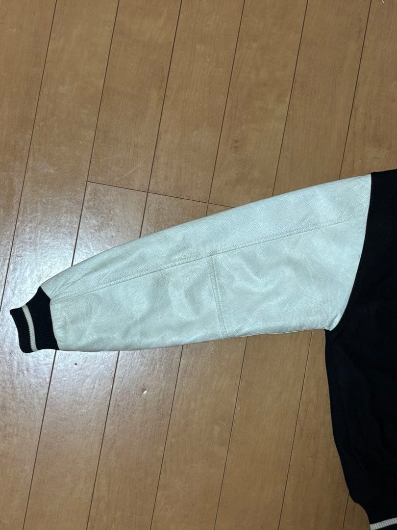 OLD STUSSY Big4 スタジャン M ホワイト