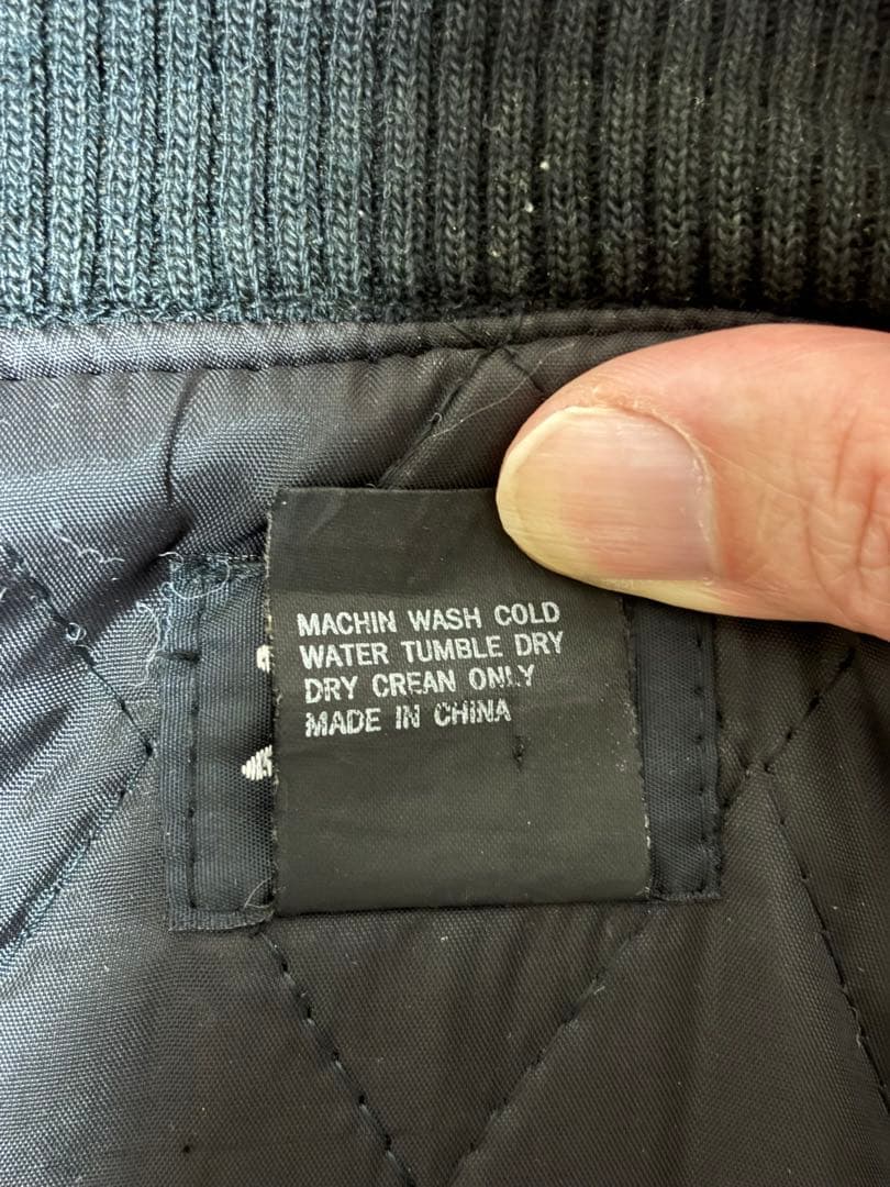 OLD STUSSY Big4 スタジャン M ホワイト