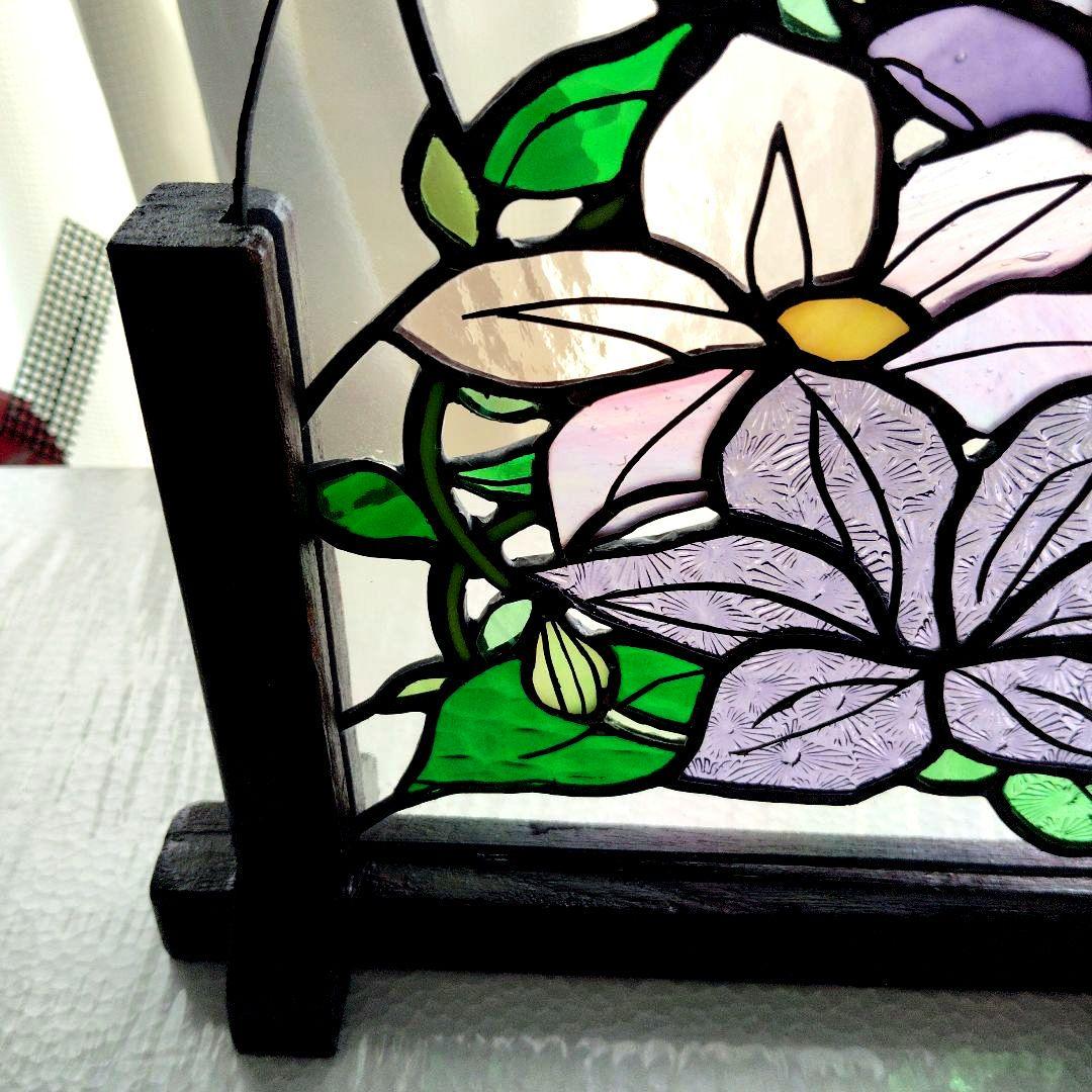 ステンドグラス パネルクレマチス