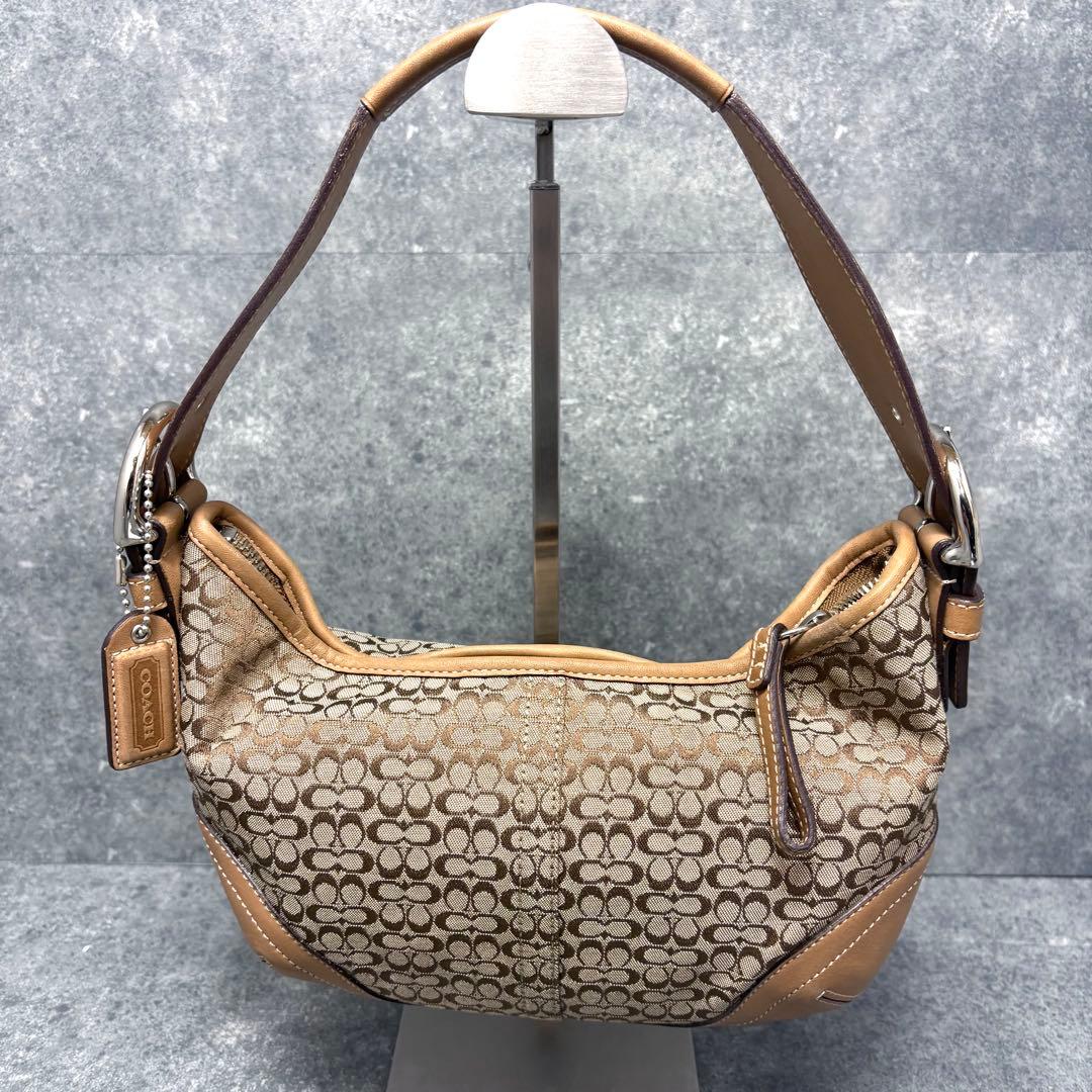 コーチ ショルダーバッグ ワンショルダー キャンバス ブラウン