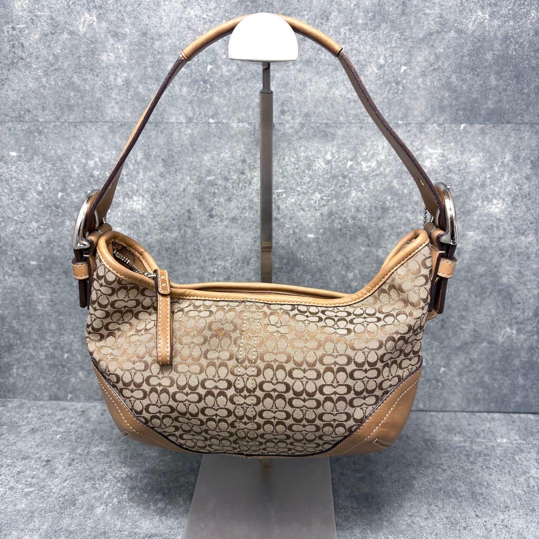 コーチ ショルダーバッグ ワンショルダー キャンバス ブラウン