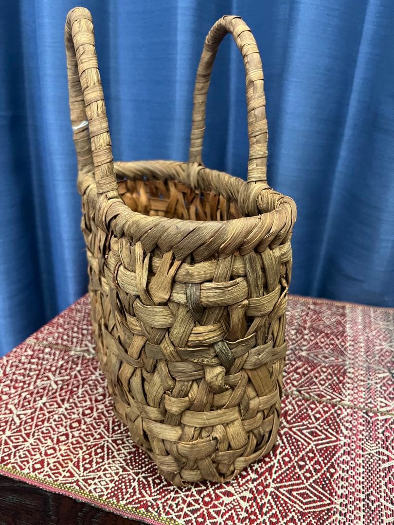 山葡萄　かごバッグ　乱れ編み