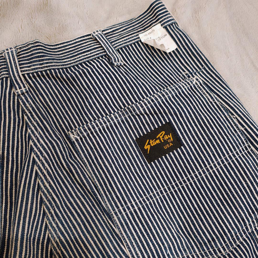 美品 スタンレー usa製 ペインターパンツ ワークパンツ ヒッコリーw32