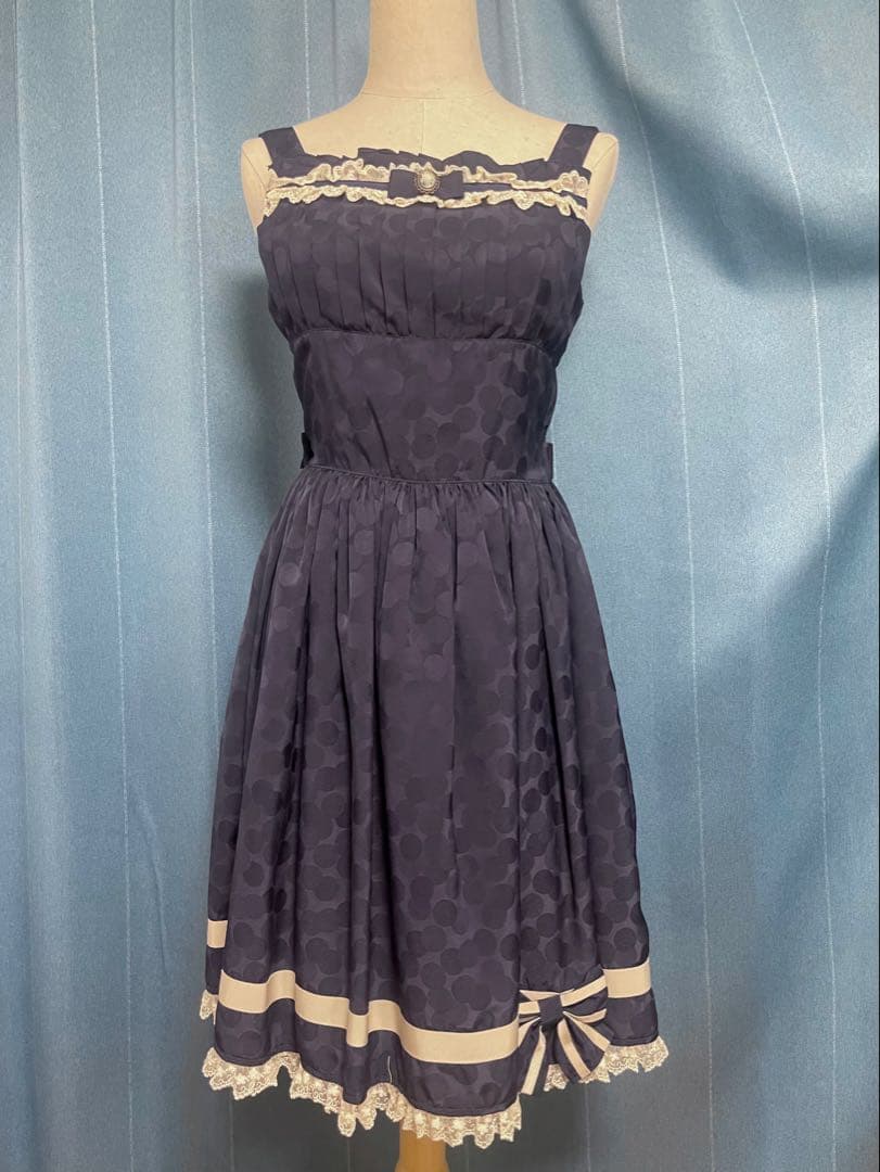 Innocent World ネイビー ジャンパースカート ロリータ ワンピース