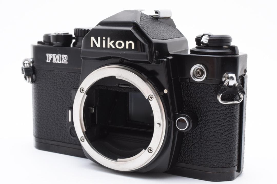 【動作良好】Nikon FM2 中期型ブラック◆露出計OK・モルト交換済み