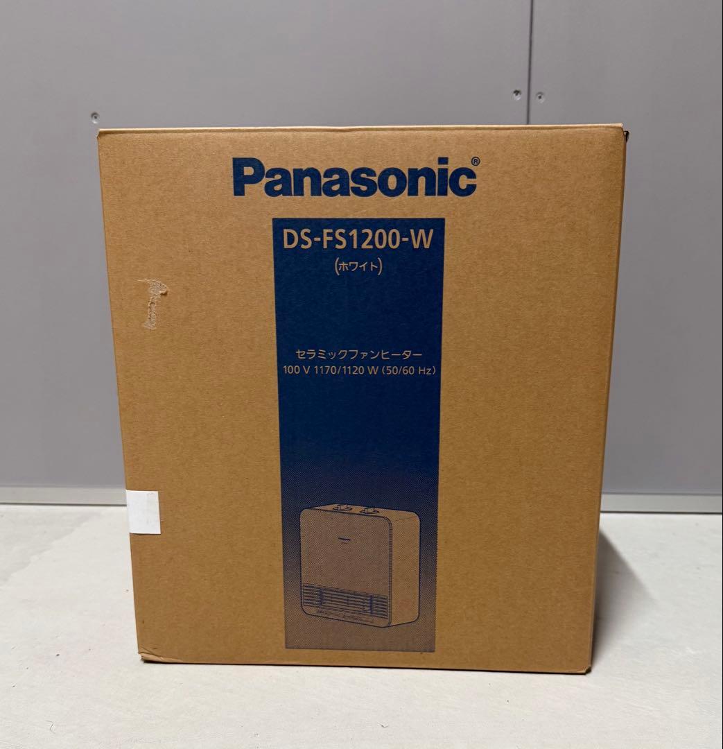 パナソニック セラミックファンヒーター 小型 DS-FS1200-W
