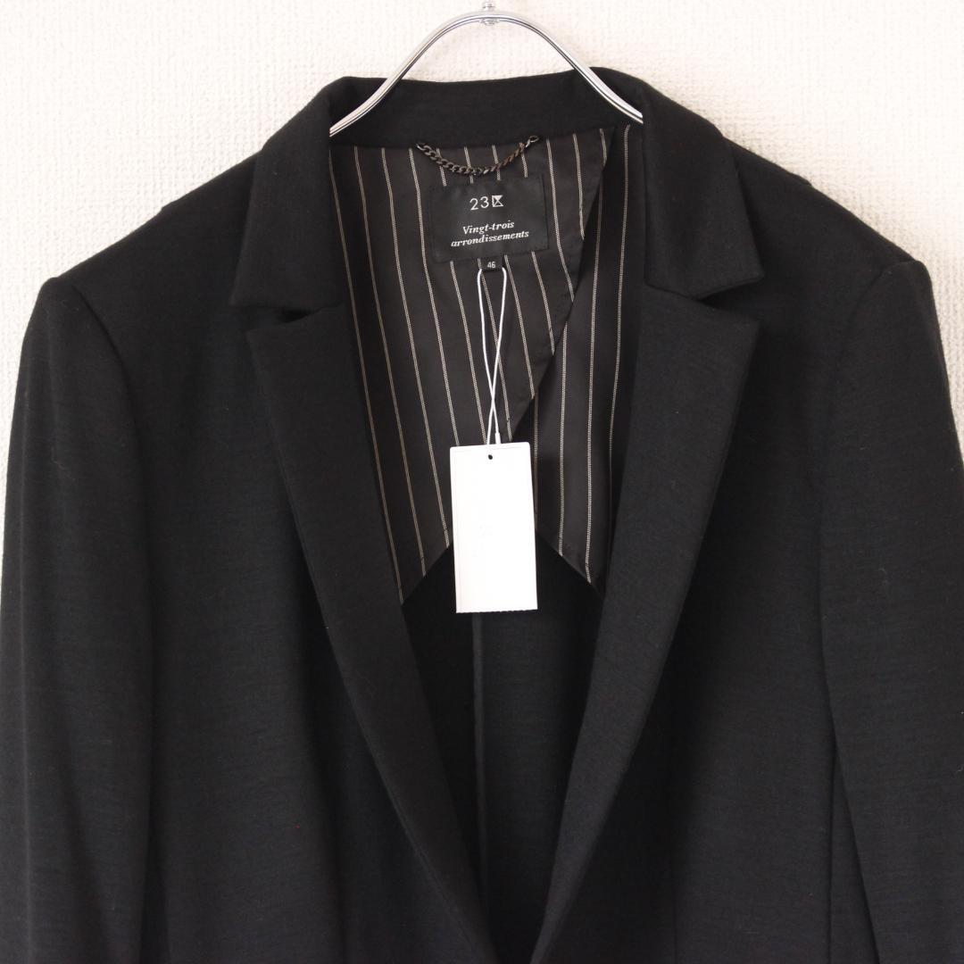 【新品タグ付き】23区 テーラードジャケット 4L ブラック ウール