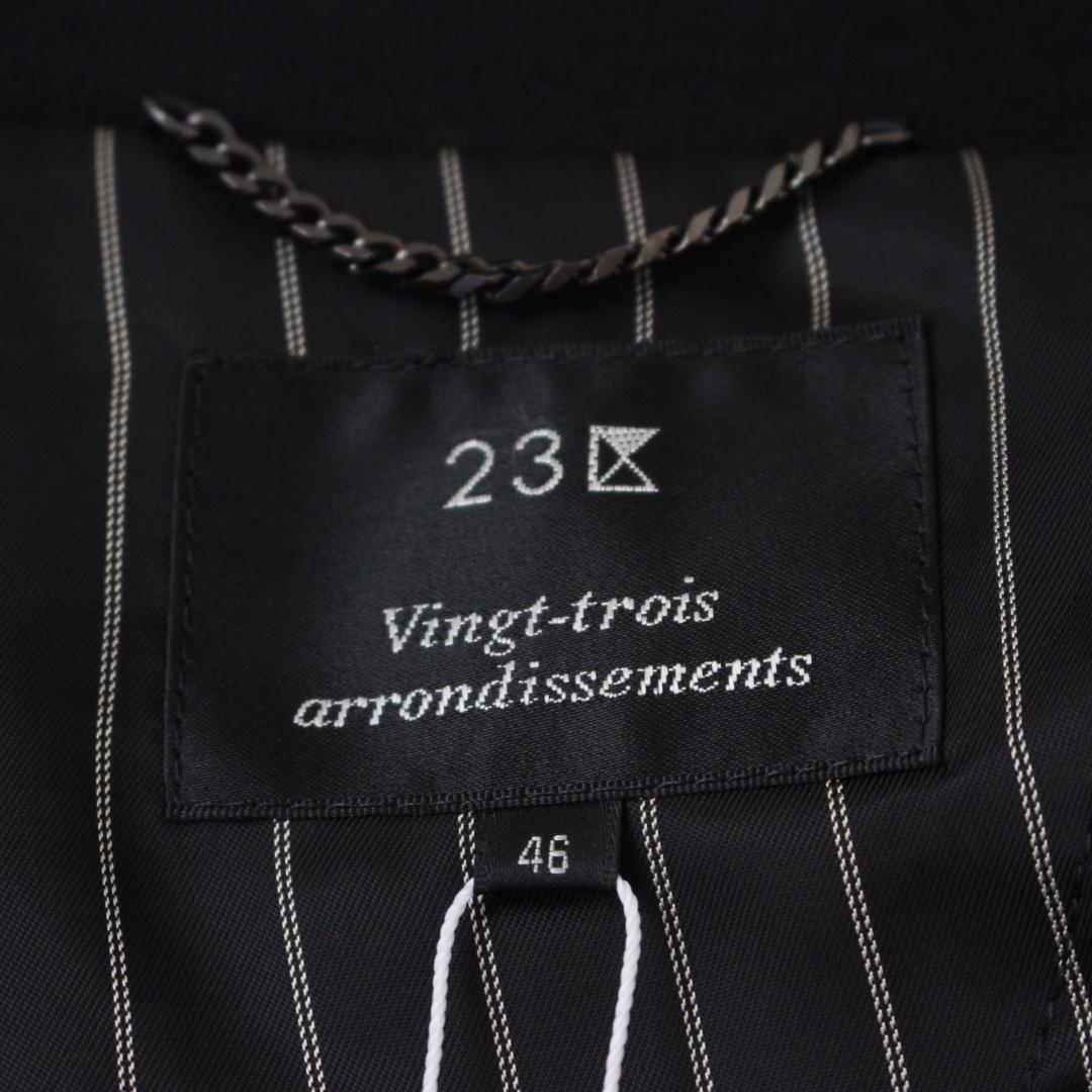 【新品タグ付き】23区 テーラードジャケット 4L ブラック ウール