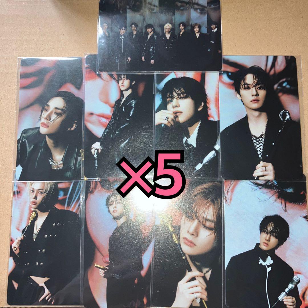 Stray Kids トレカ ATE HMV ラキドロ B ８種コンプ ×5 ①