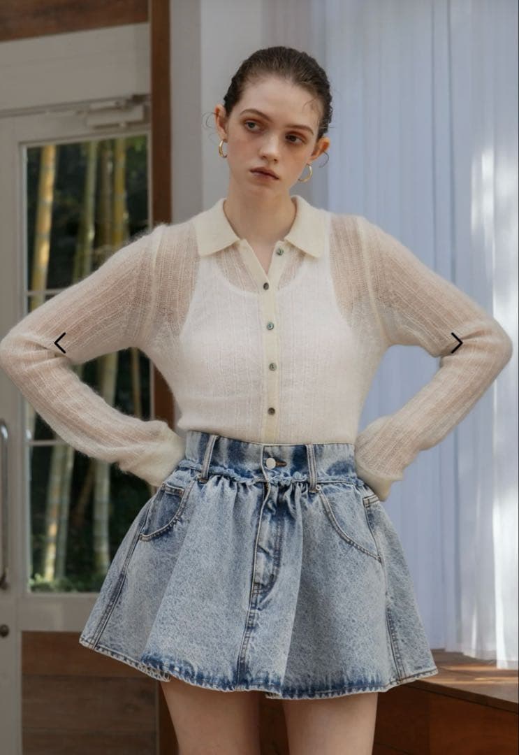 THETOE Olympia Denim Skirt デニムスカート　M