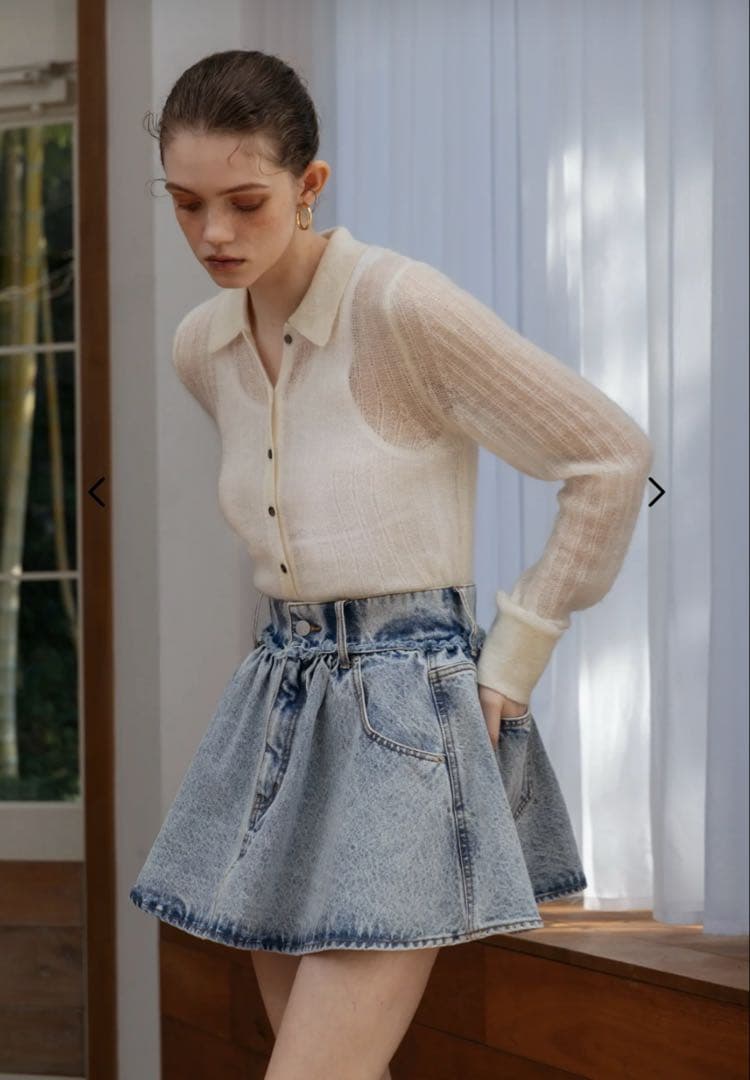 THETOE Olympia Denim Skirt デニムスカート　M