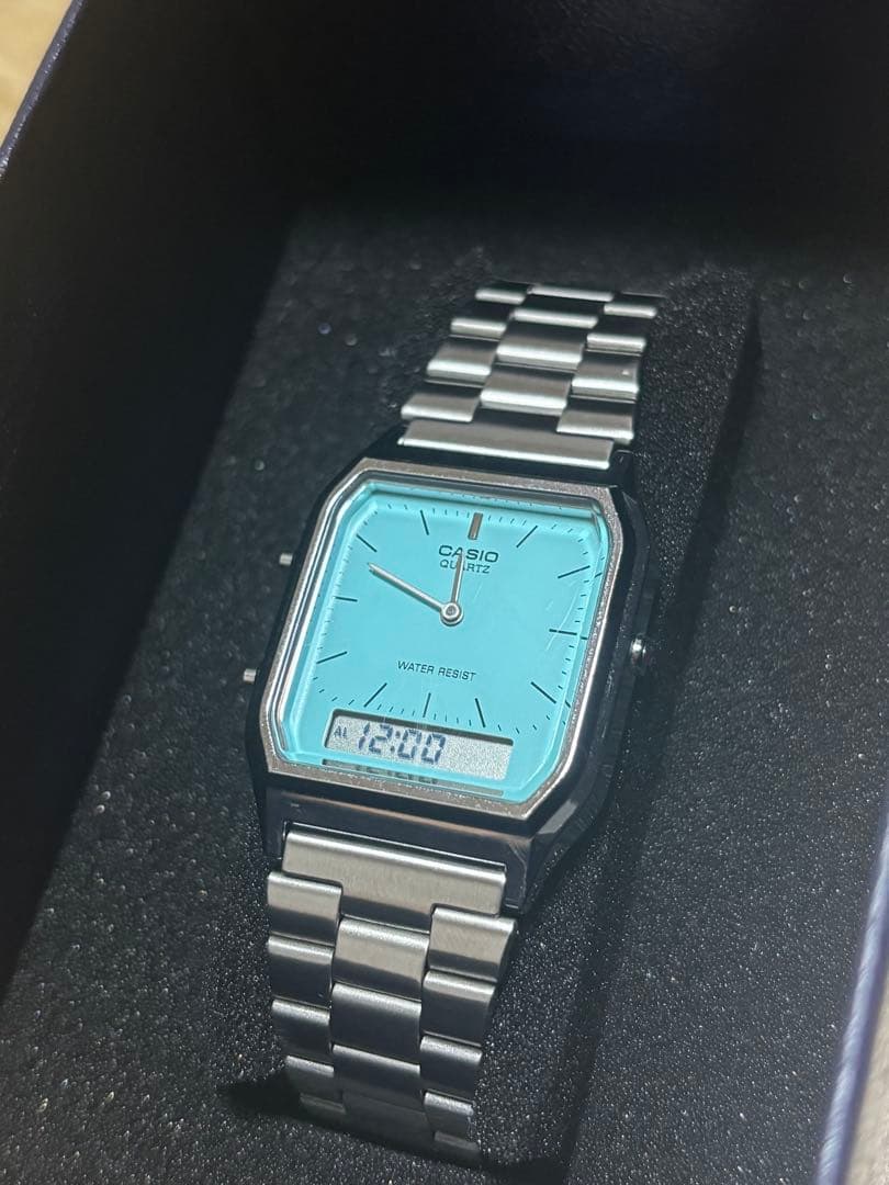 CASIO AQ-230A-2A2 ターコイズブルー ティファニーブルー