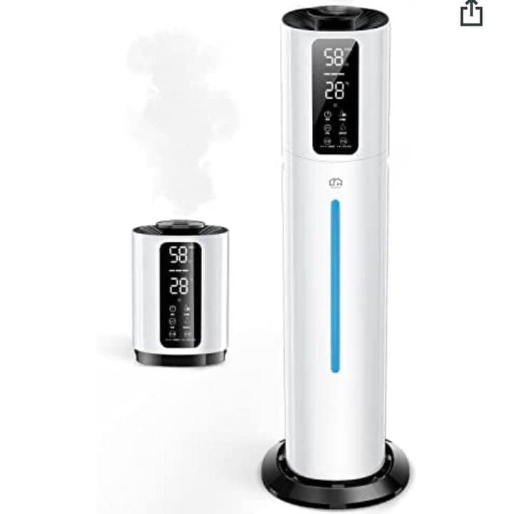 加湿器 9L 大容量 超音波加湿器 4重除菌 タワー型 36畳 マイナスイオン