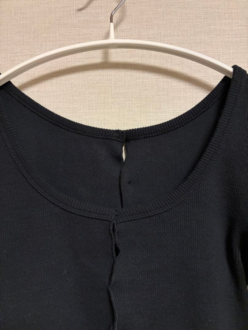 トップス SHISHIKUI holed topp BLACK