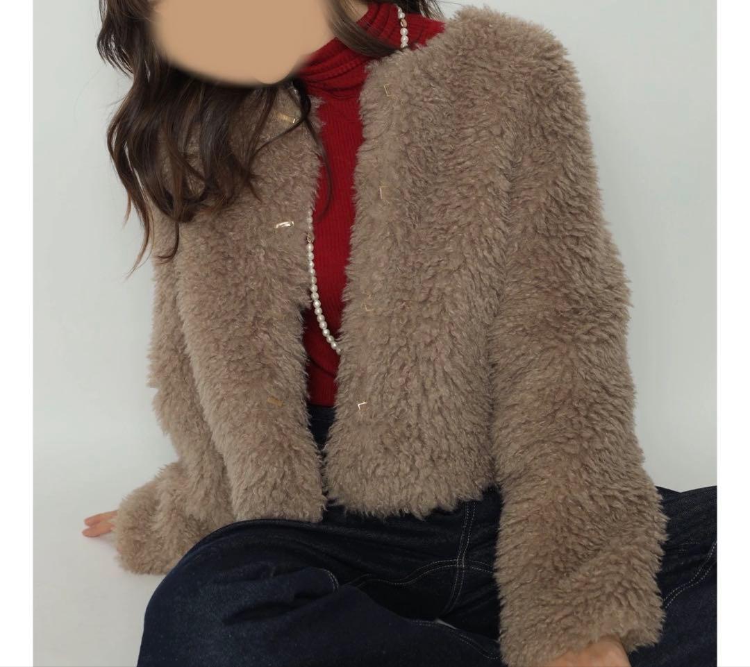 Apuweiser-riche ファーブルゾン ファー アウター ジャケット