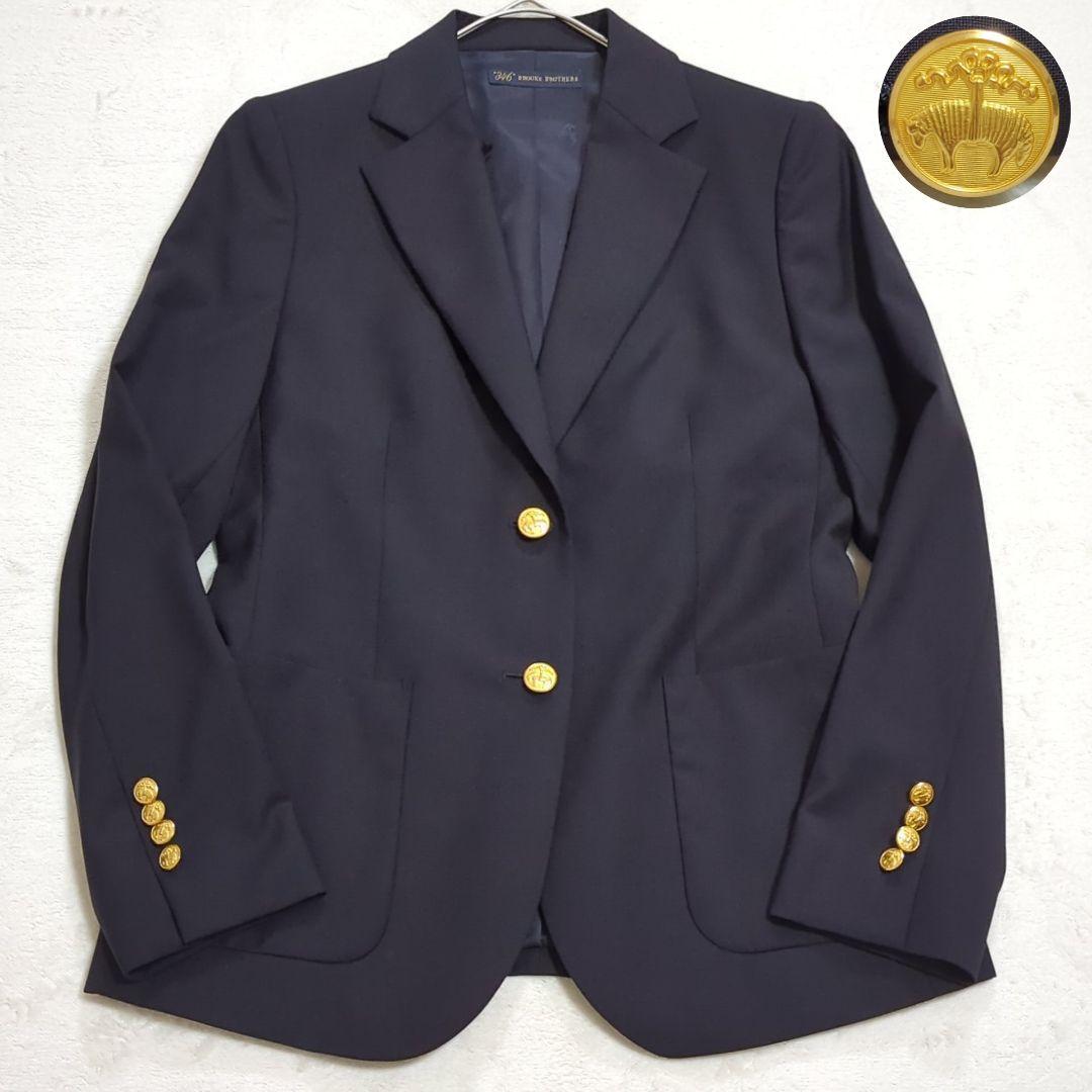 未使用級 4 ブルックスブラザーズ 紺ブレ 金ボタン ゴールデンフリースロゴ