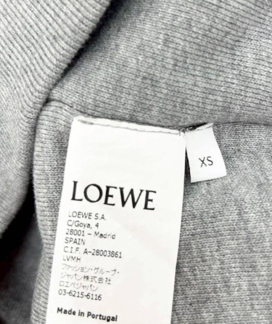 美品LOEWE ロエベ インサイドアウトデザイン パーカー XSアナグラム刺繍
