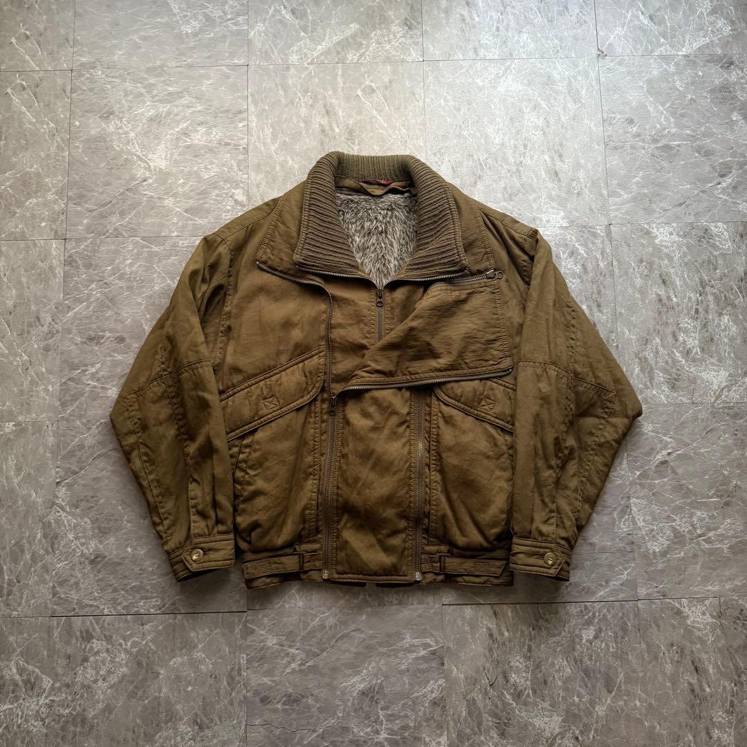 vintage dolce 短丈　変形ジャケット　ライナー付き　中綿入り