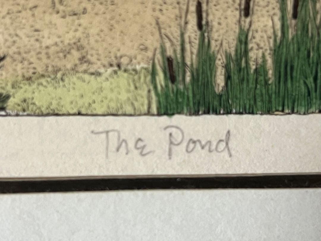 リトグラフ 手彩色 スーザン・ハント・ウォルコッツ