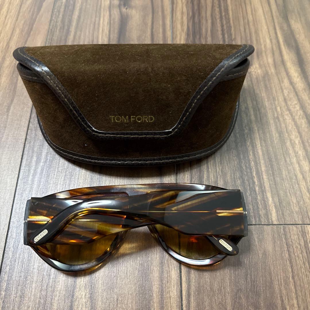 TOM FORD ブラウン サングラス ケース付き