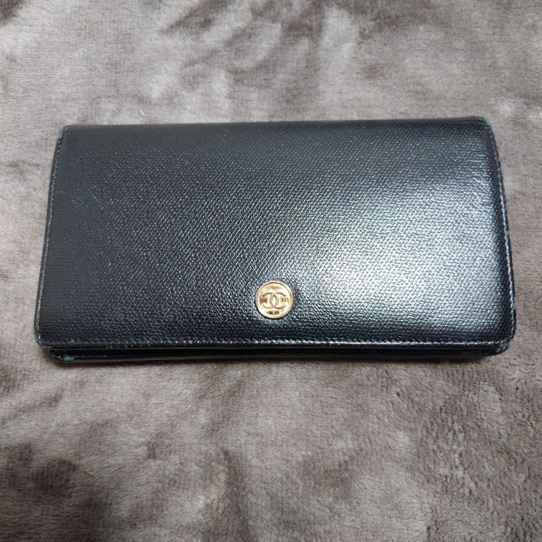 けーこ★CHANEL ブラック レザー 長財布