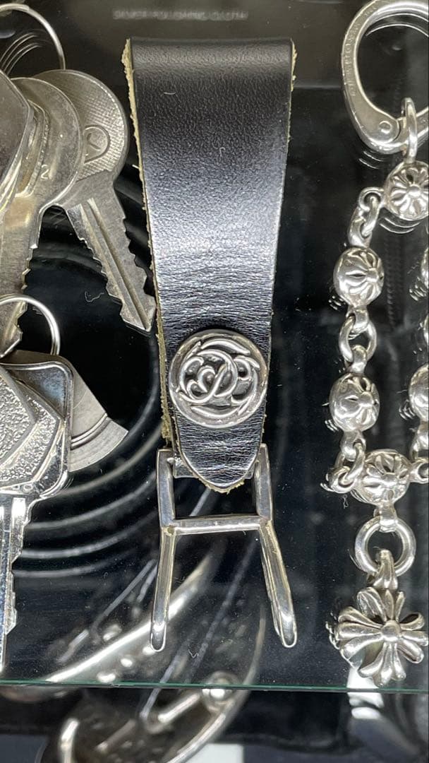 クロムハーツ フローラル ダブルベルトループ インボイス レシート付属品