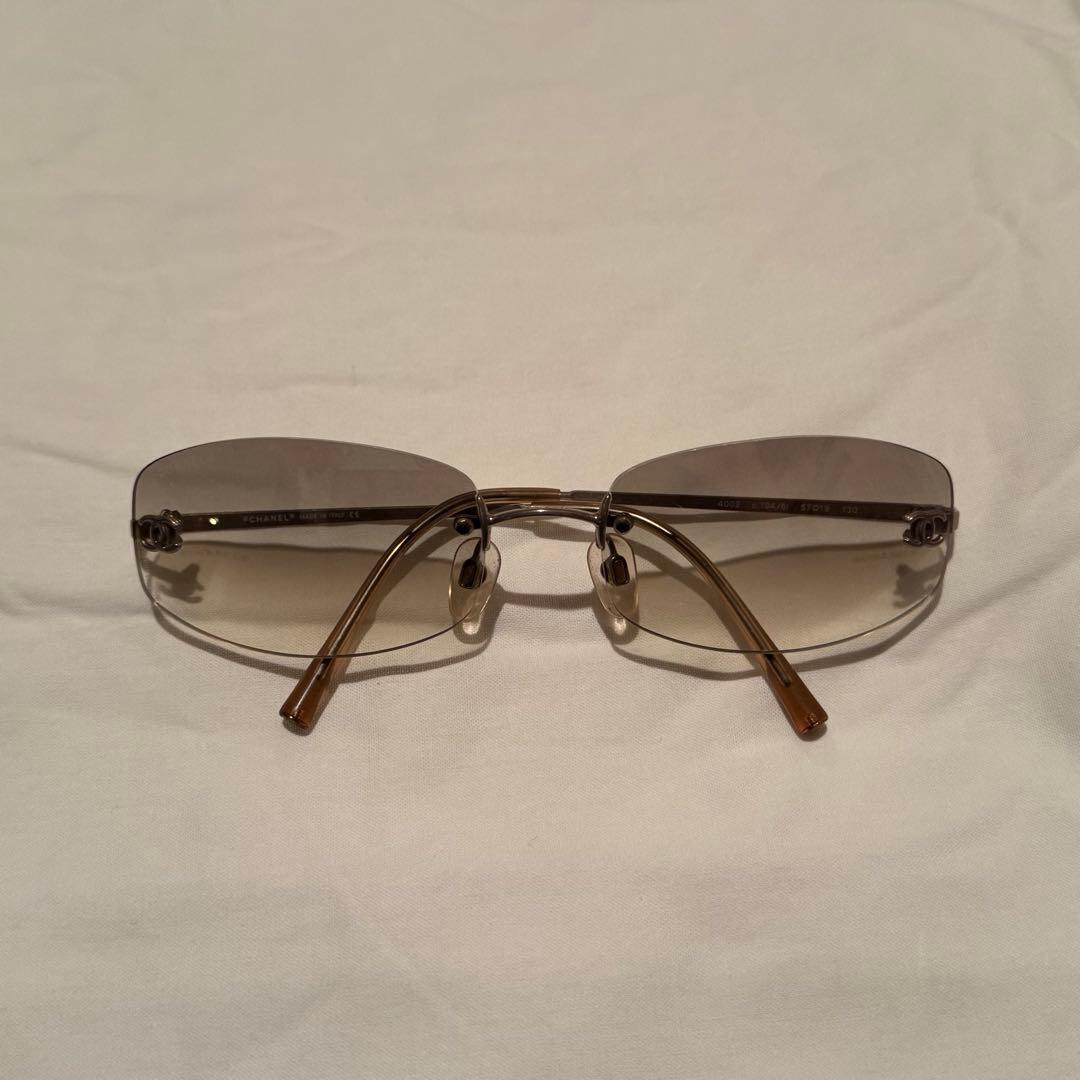 M*様 CHANEL Clear Lens Rimless Sunglasses