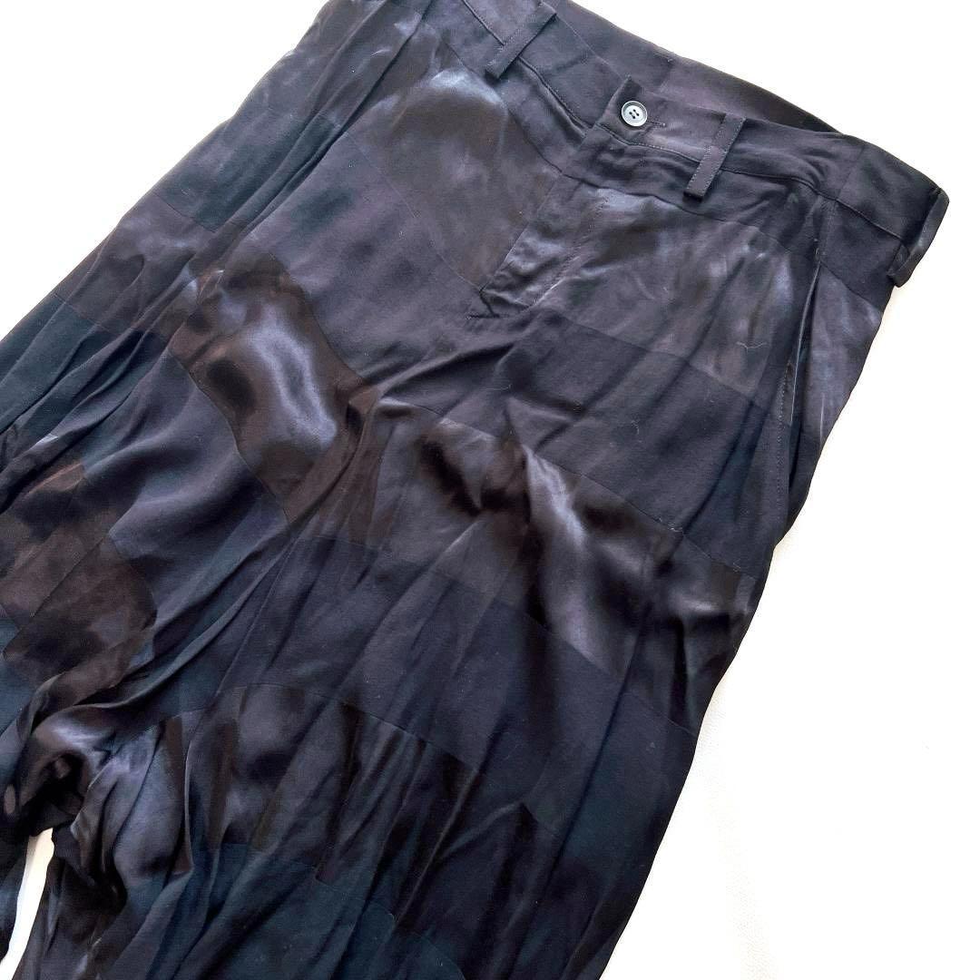 Y’s ワイズ ヨウジヤマモト 変形 とろみ ボーダー ワイド サルエルパンツ