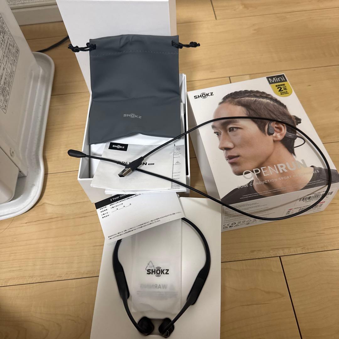 箱付き Shokz OpenRun Mini ブラック 未使用入れ物付き