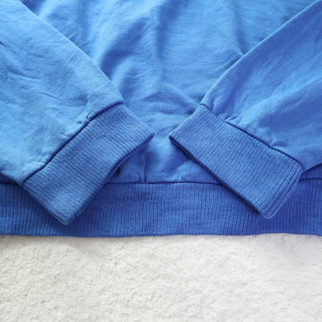 にょろ様　80s 90s adidas トレフォイル 刺繍スウェット L相当 ヴ