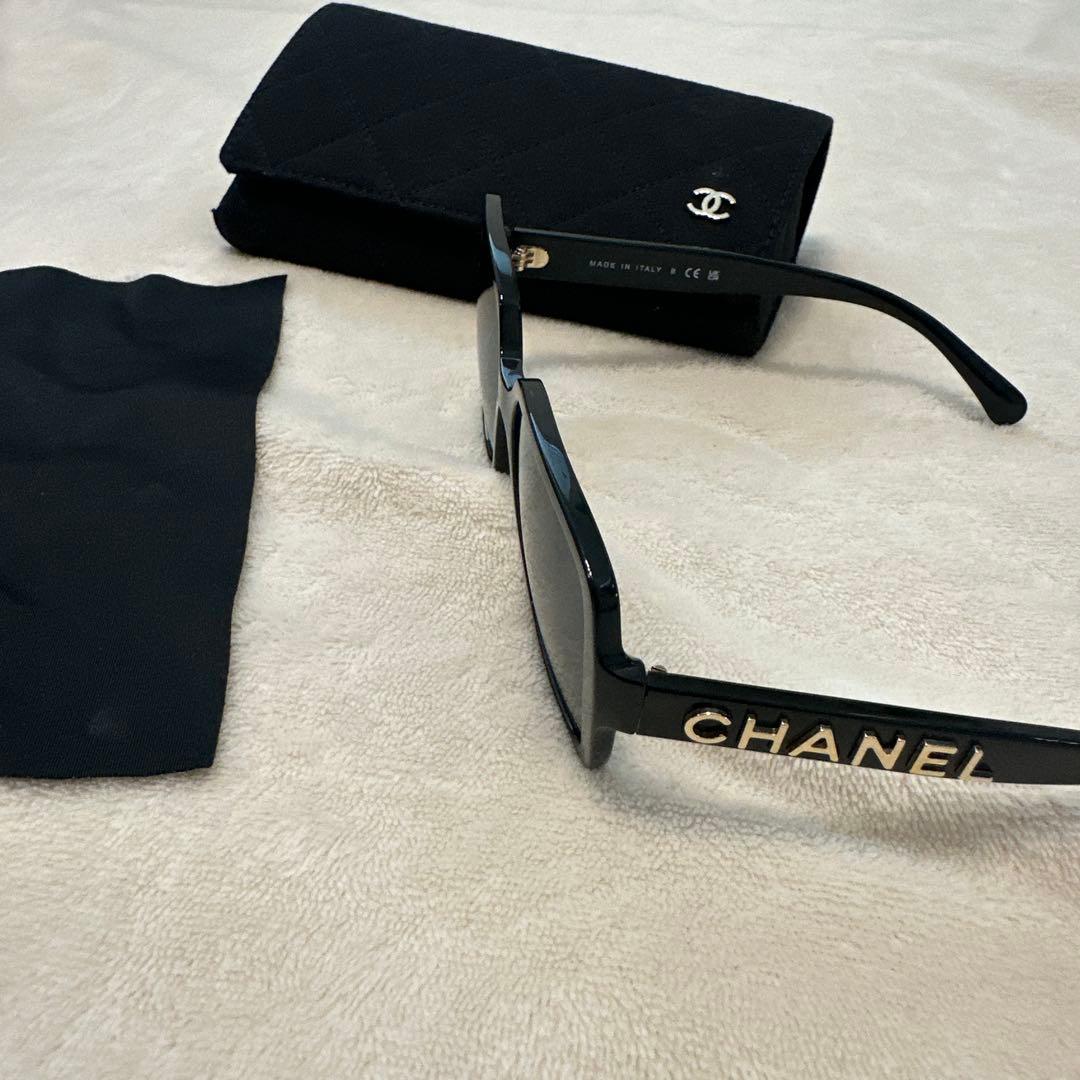 CHANEL シャネル　ブラック　スクエアサングラス サングラス