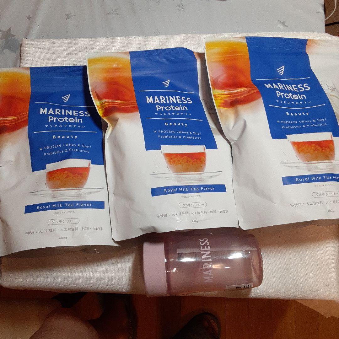 マリネスプロテイン 31回分 ロイヤルミルクティー　まとめ売り3個セット