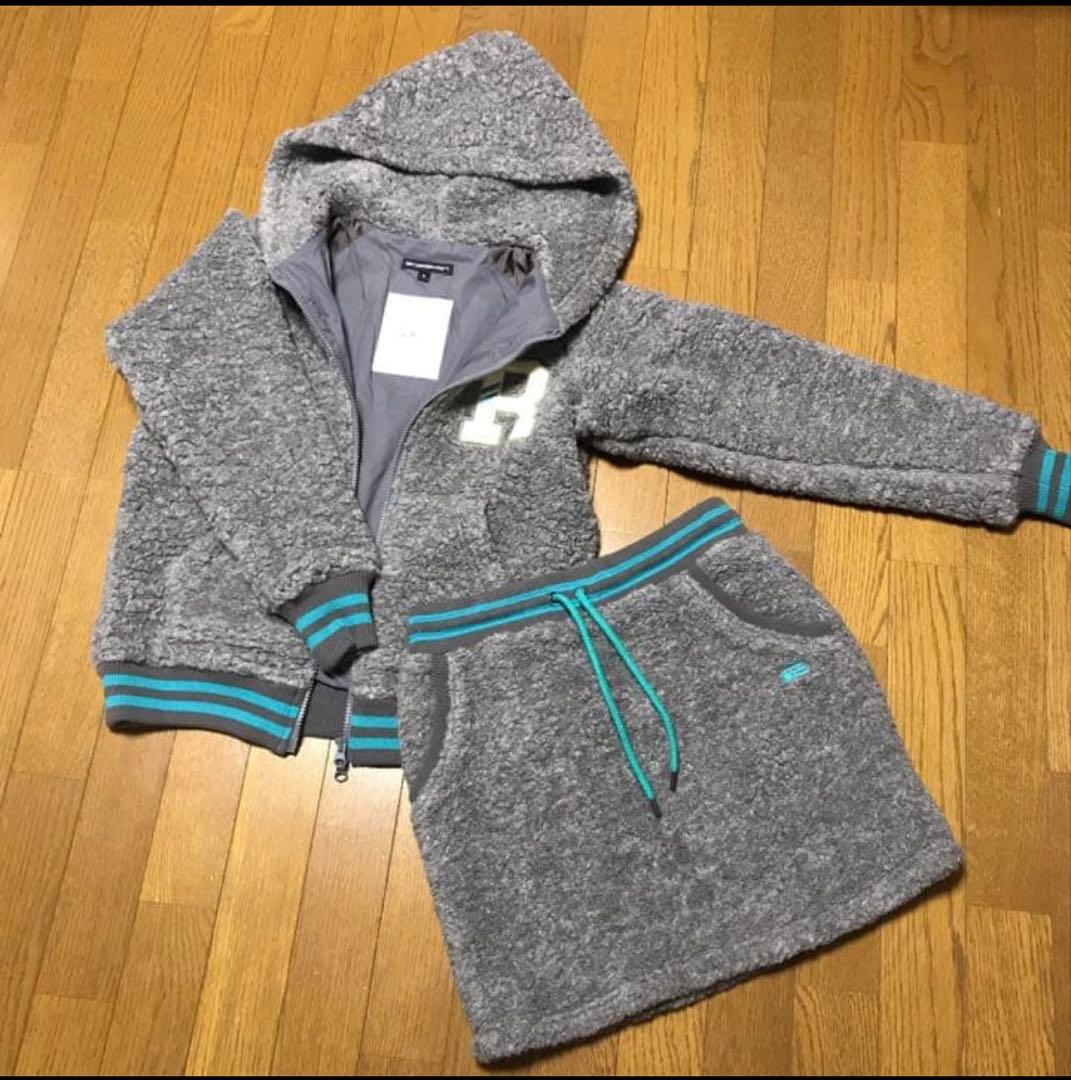 Rosasen グレー フード付きセットアップ M