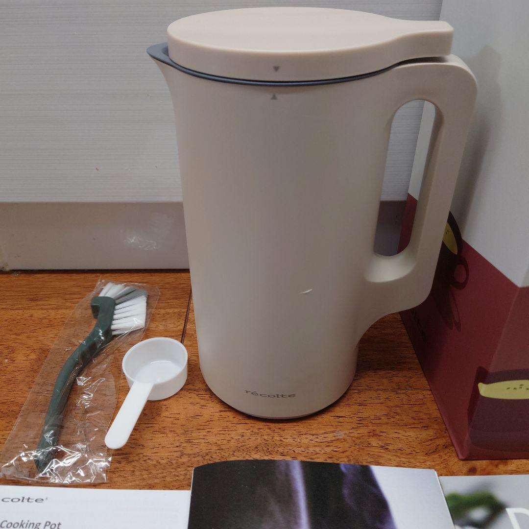 【25年11月購入2度使用】レコルト自動調理ポット RSY-2 クリームホワイト