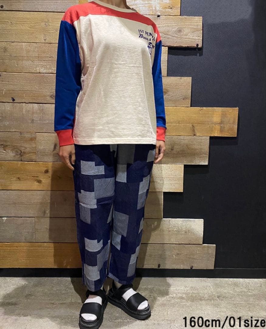 FITH パッチワークデニム サイドポケット 160 02 新品