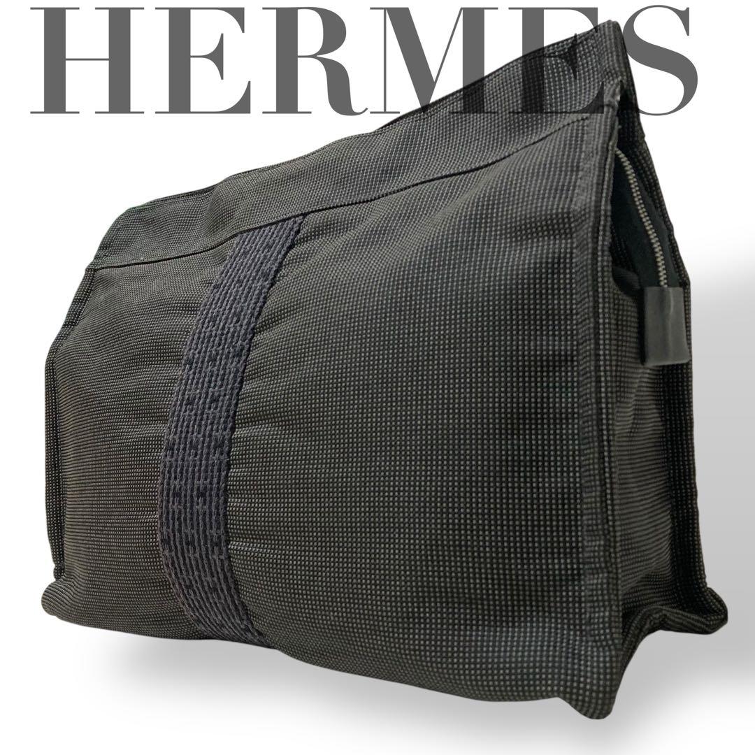 【美品】エルメス エールライン クラッチバッグ セカンドバッグ ポーチ　男女兼用