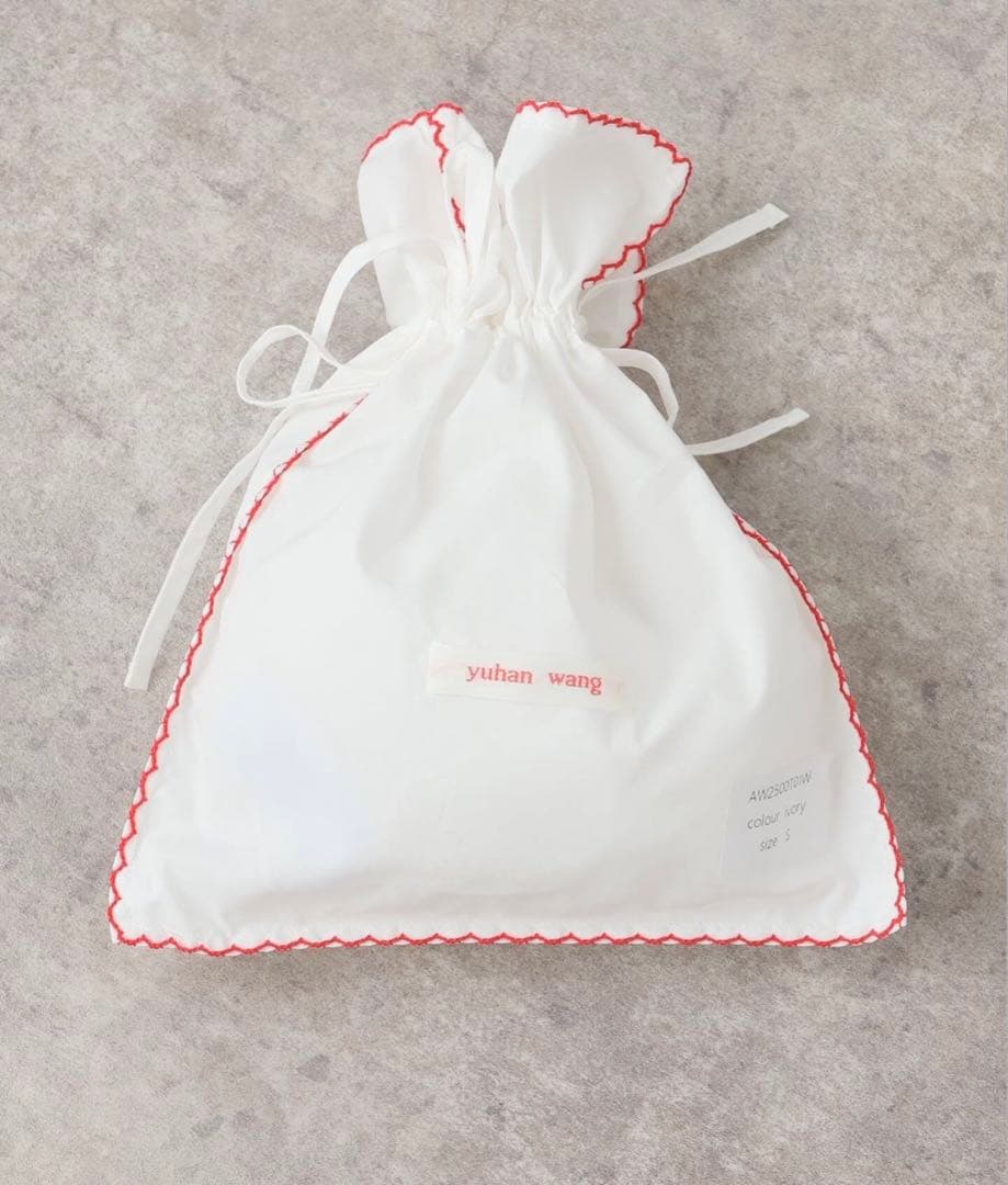 タグ付試着無　YUHAN WANG ユハンワンbow tie lace top