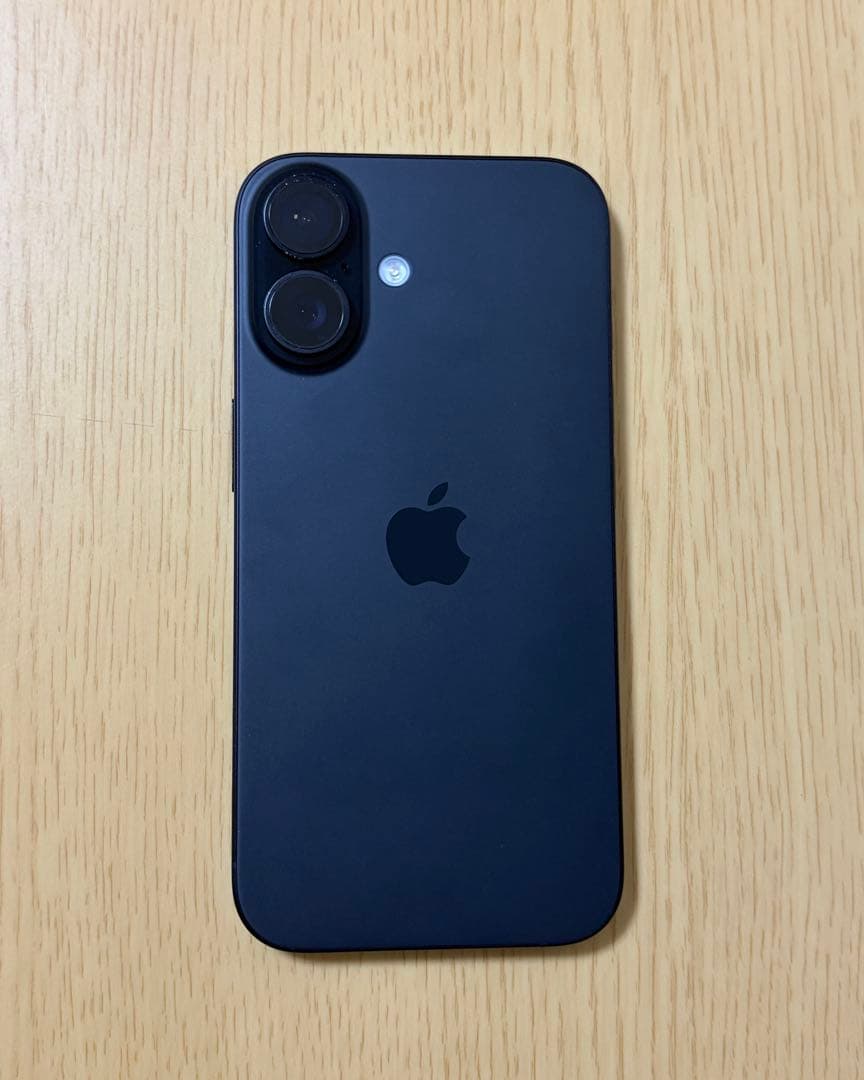 【中古】iPhone 16 ブラック 128GB バッテリー100%