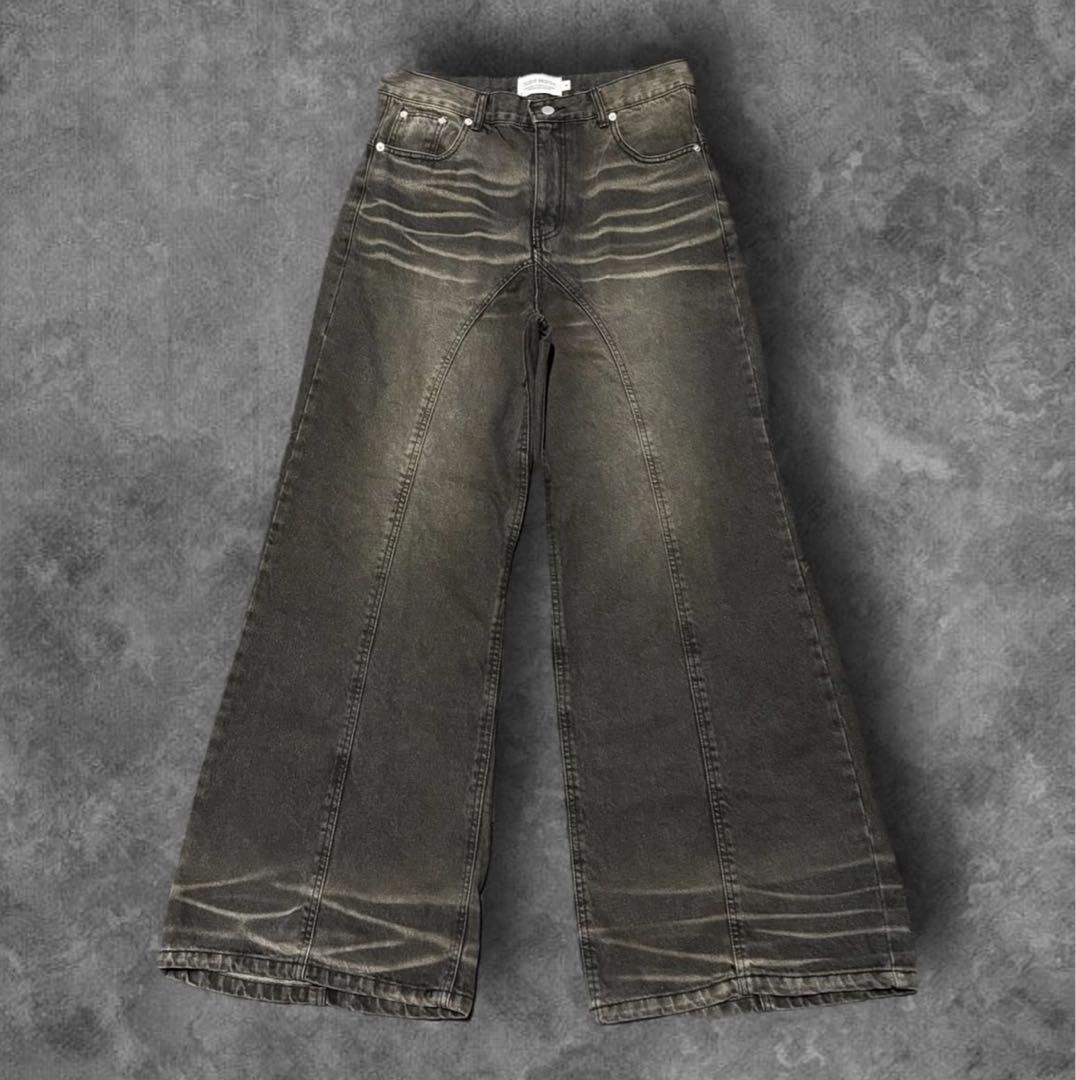 RADIANT Back snap 2way pants ワイドレッグデニム