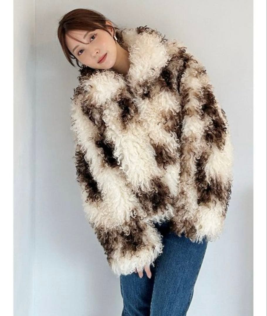 【新品】 snidel ファーショートコート