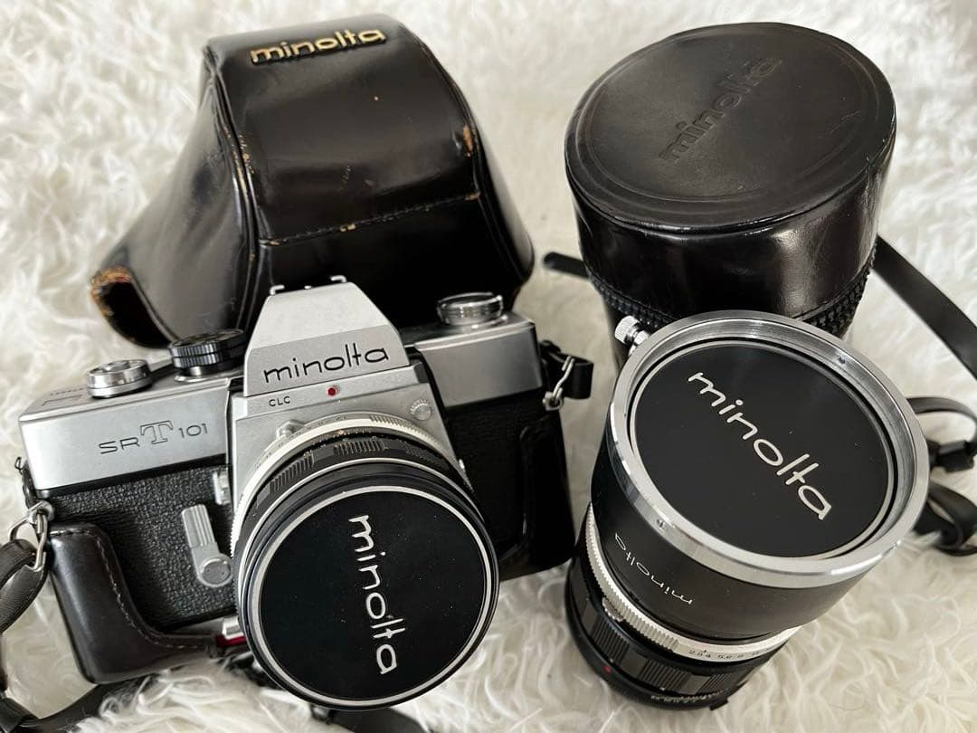 minolta SR-T 101 一眼レフカメラ ・ MC ROKKOR レンズ