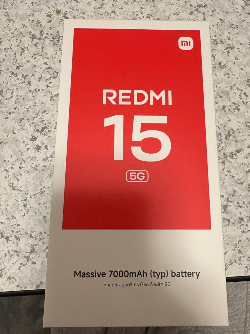 未使用　REDMI 15 5G ソフトバンク版　チタングレー　4GB/128GB