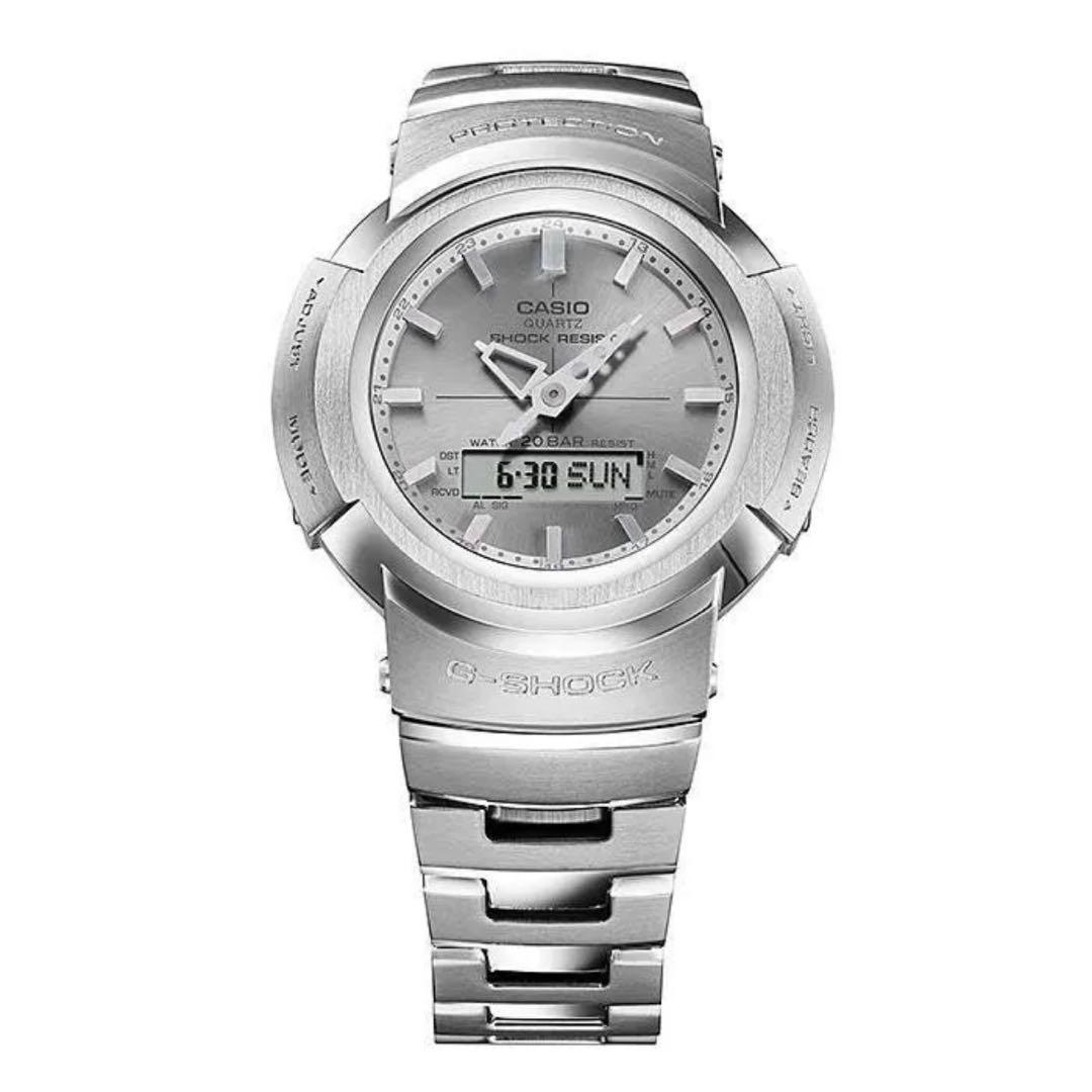 【新品・未使用】G-SHOCK AWM-500D-1A 電波ソーラー フルメタル