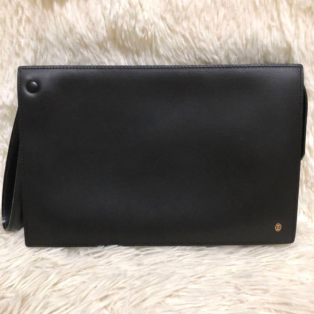 未使用級✨カルティエ クラッチバッグ セカンドバッグ パシャ ブラック