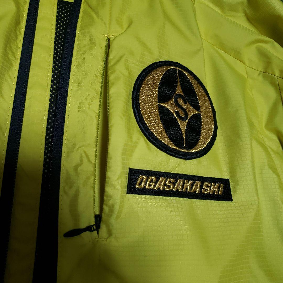 OGASAKA SKI トレーニングウェア(上下)フード付き イエロー ブラック