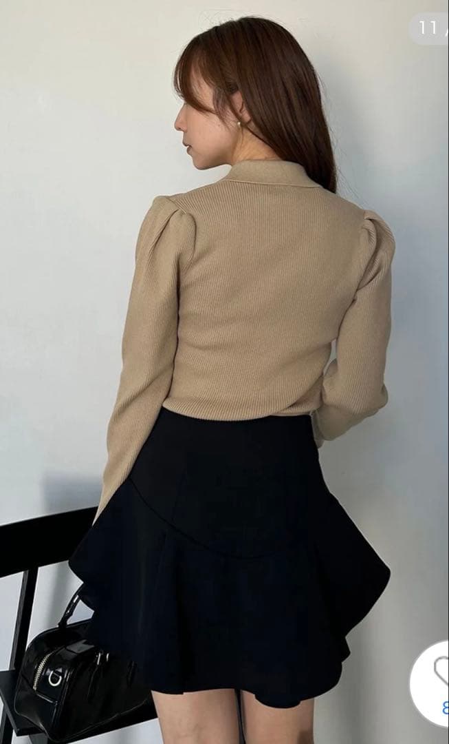 【完売品】SNIDEL スナイデル LACOSTE/ポロリブニット