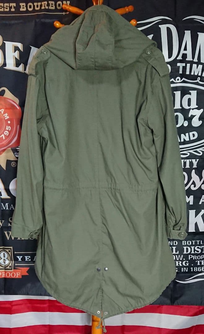 HOUSTON M-51 パーカ モッズコート オリーブ XXXS used