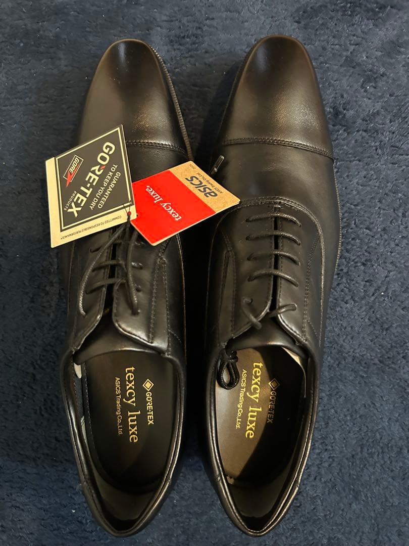 テクシーリュクス （TU-8002）GORE-TEX ブラックレザーシューズ
