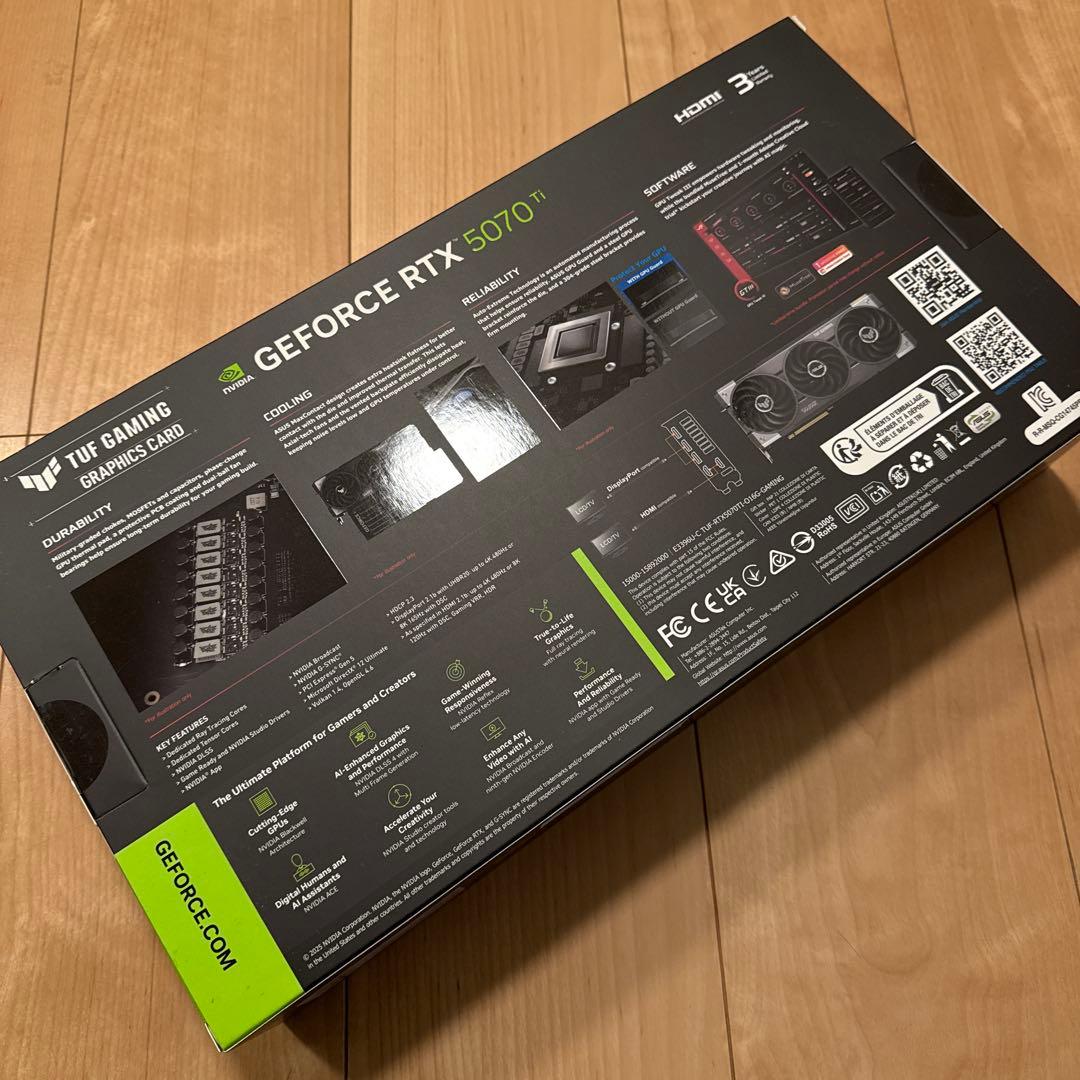 グラフィックボード・グラボ・ビデオカード ASUS NVIDIA GeForce RTX 5070Ti 16GB